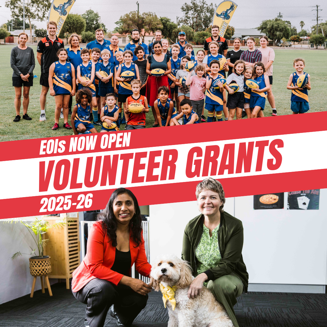 Expressions of interest (EOIs) for the Volunteer Grants 2025-2026 program Main Image